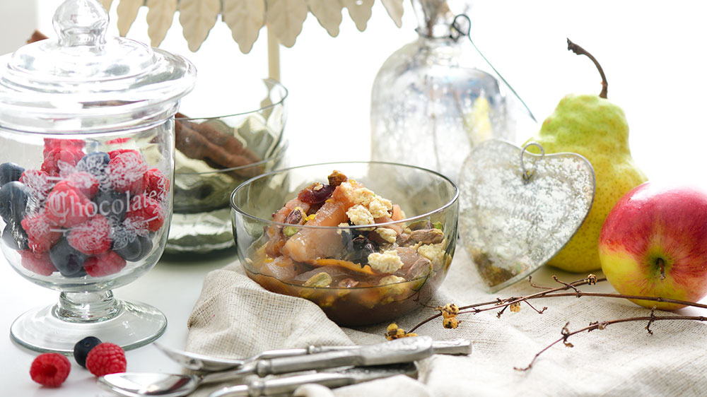 Spiced Winter Fruits Compote Kitchen