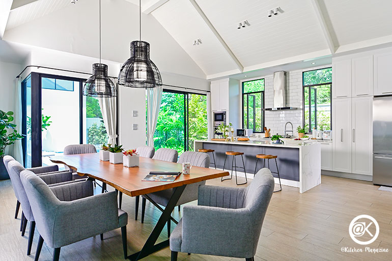 ออกแบบห้องกินข้าวอย่างไรดี ให้ดูสวยลงตัวกับห้องครัวแถมใช้งานคุ้ม