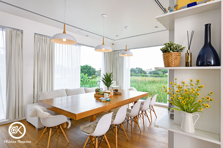 ออกแบบห้องกินข้าวอย่างไรดี ให้ดูสวยลงตัวกับห้องครัวแถมใช้งานคุ้ม